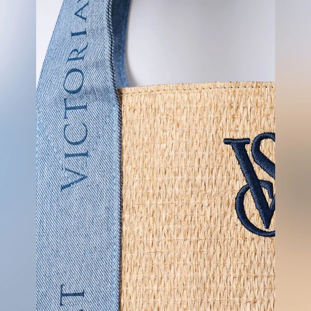 NWT Victoria Secret Straw Tote - One Size